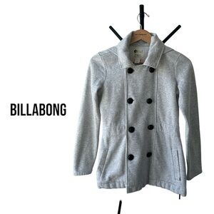 BILLABONG Lightweight Winter Pea Coat | Grey | Women’s Small